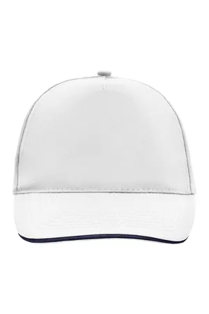5 Panel Promo Sandwich Cap White / Navy