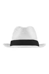 Hut in Flecht-Optik White / Black
