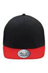 6 Panel Pro Cap Style Black / Red