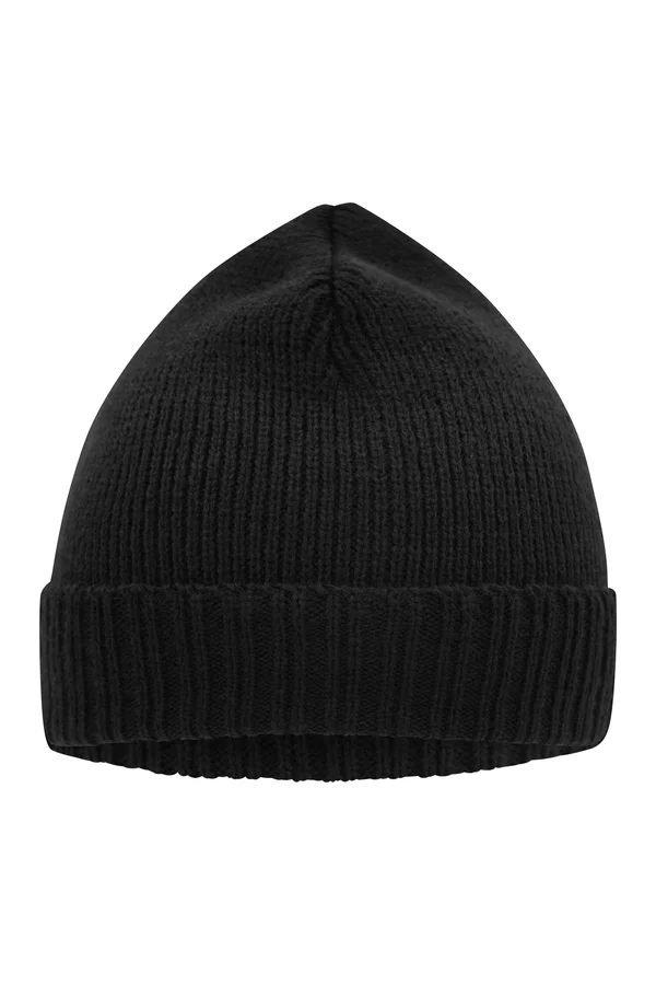 Basic Knitted Beanie Black