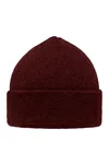 Melange Beanie dark red melange