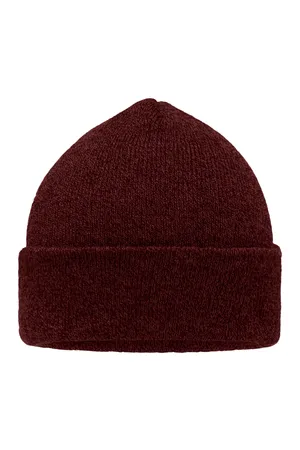 Melange Beanie dark red melange