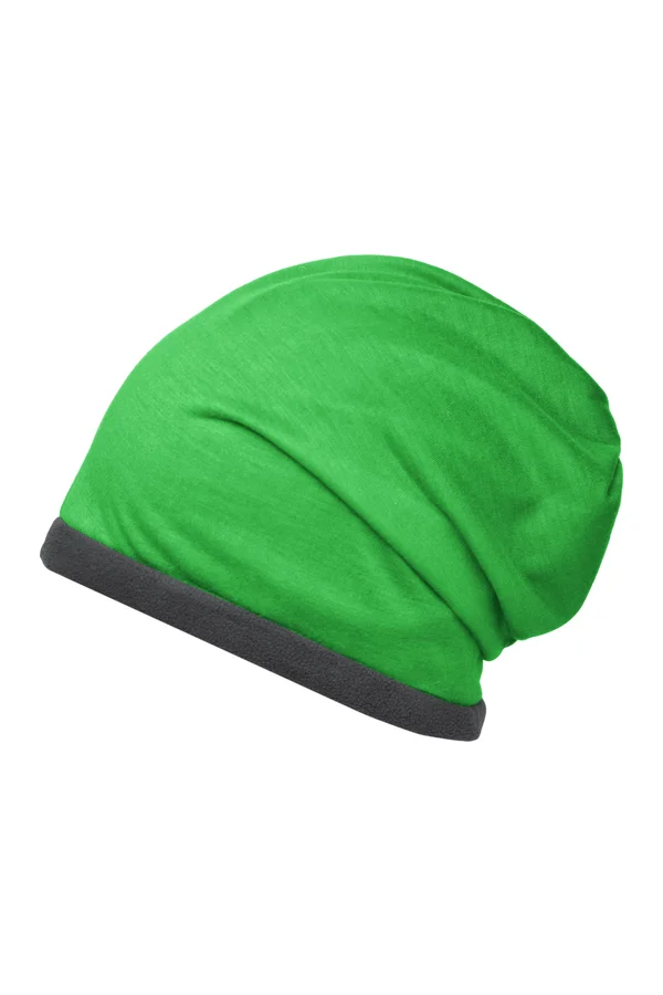 Fleece Beanie fern green/carbon