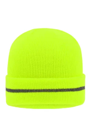 Reflective Beanie bright yellow/silver