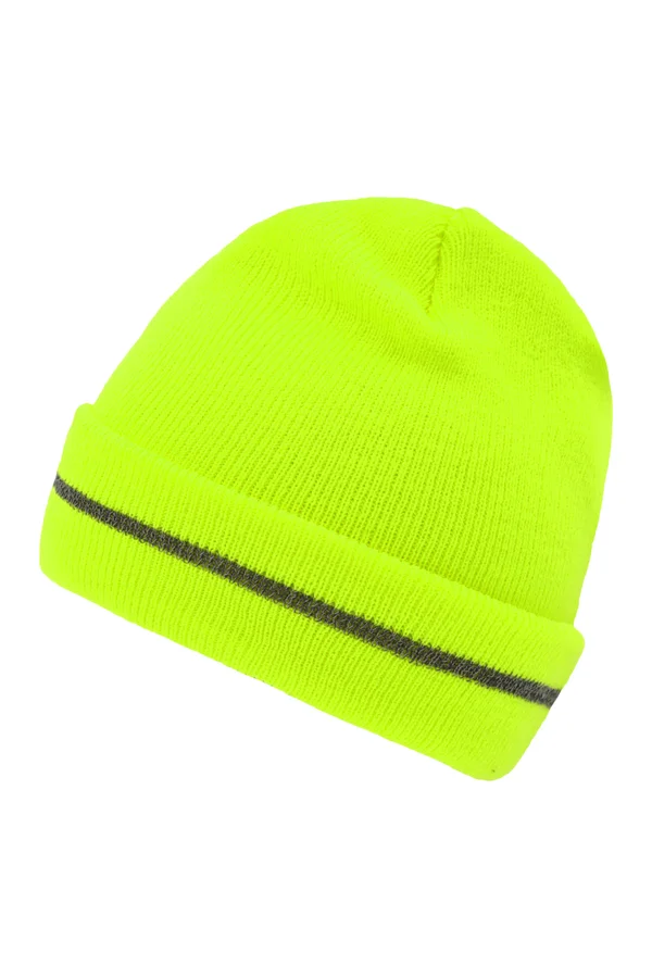 Reflective Beanie bright yellow/silver