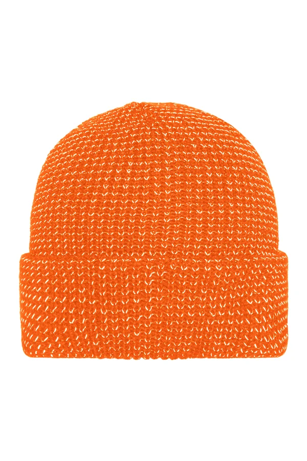 Reflective Winter Beanie Bright Orange