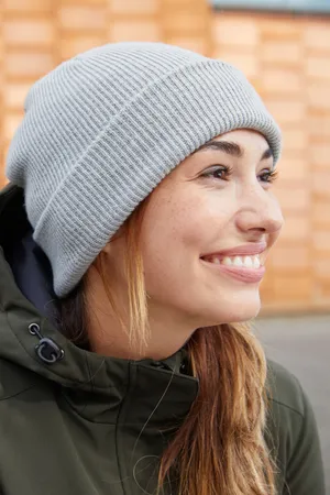 Soft Knitted Winter Beanie Light Grey