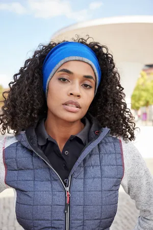 Reversible Headband royal/grey heather