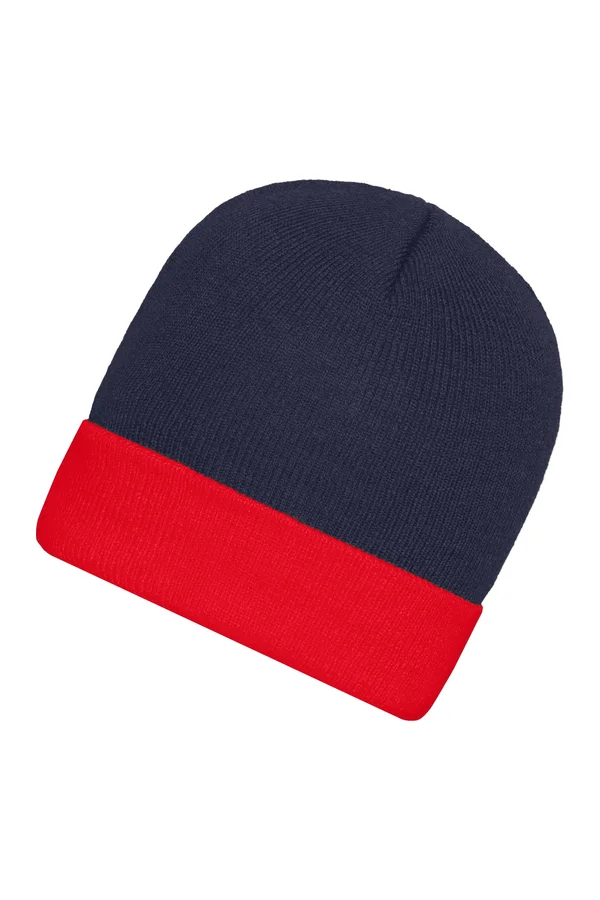 Knitted Cap Navy / Red