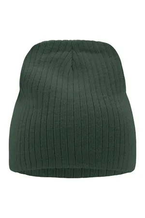 Rib Beanie Dark Green