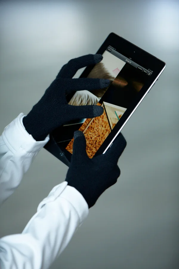 Touch-Screen Knitted Gloves Black