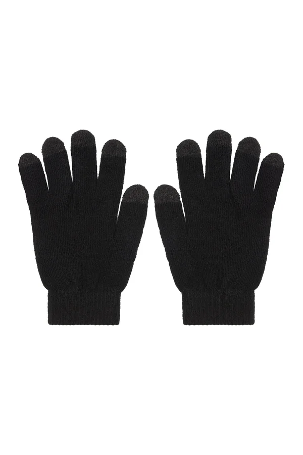 Touch-Screen Knitted Gloves Black