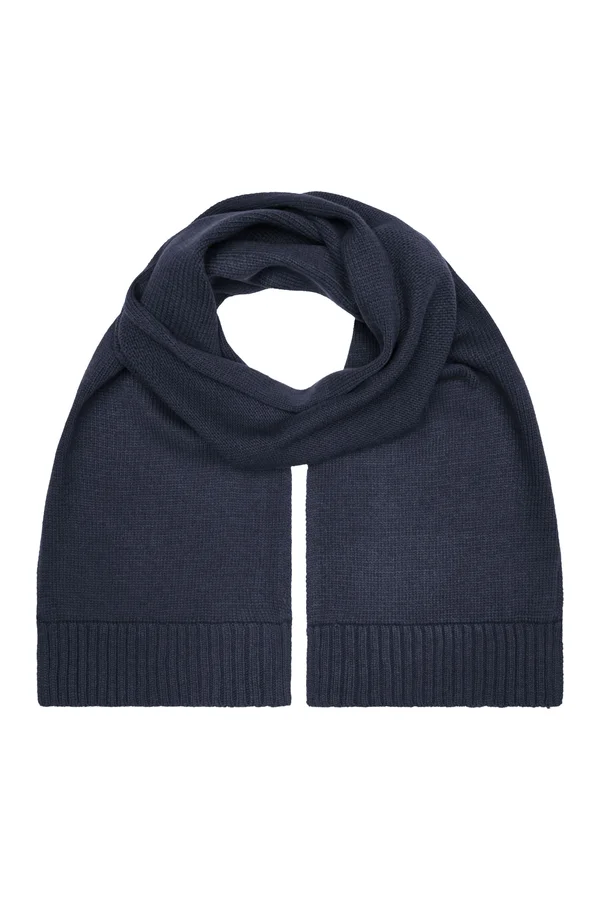 Eleganter Strickschal Navy
