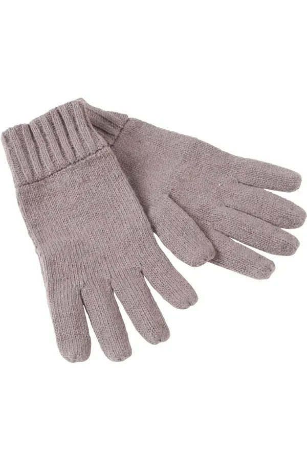 Melange Strickhandschuhe