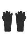 Melange Strickhandschuhe Black
