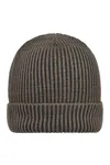 Ribbed Beanie dark olive/anthracite