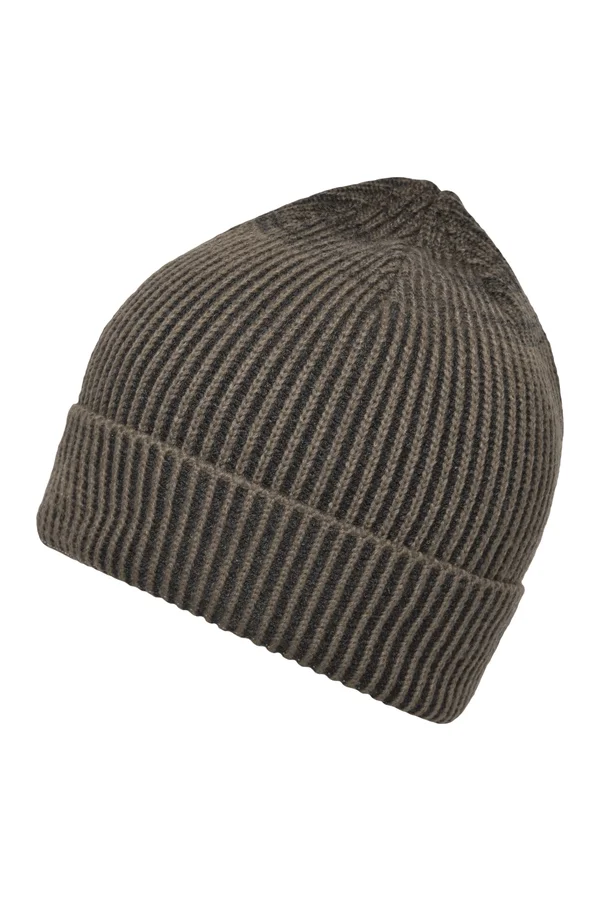 Ribbed Beanie dark olive/anthracite