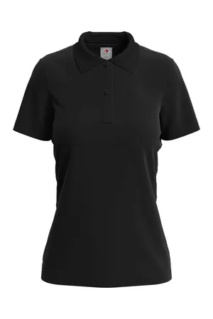 Short Sleeve Polo Women black opal