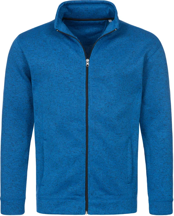 Herren Strickfleece Jacke