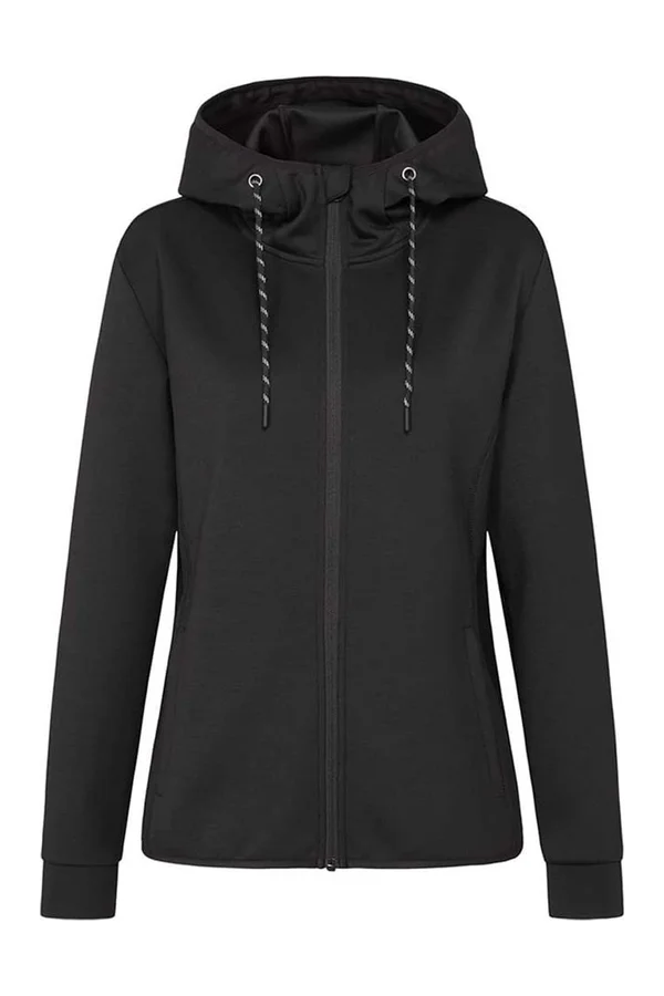 Recycled Scuba Jacket Women black opal