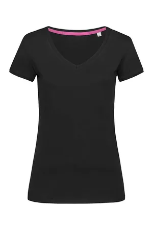 Megan V-Neck Women black opal