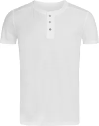 Herren Henley Slub T-Shirt
