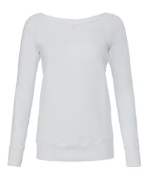 Triblend Sweater mit U-Boot Ausschnitt