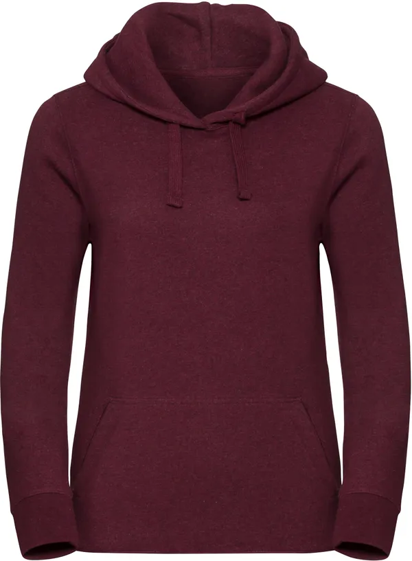 Damen Authentic Melange Kapuzen Sweater