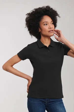Ladies´ Classic Polycotton Polo Black