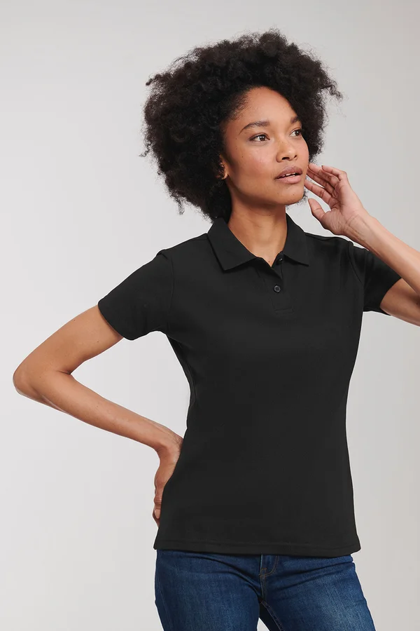 Ladies´ Classic Polycotton Polo Black