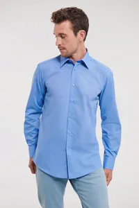 Men´s Long Sleeve Tailored Polycotton Poplin Shirt