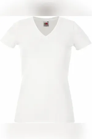 Damen Stretch V-Ausschnitt T-Shirt