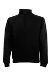 Classic Zip Neck Sweat Black