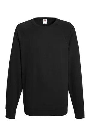 Lightweight Raglan Sweat Black
