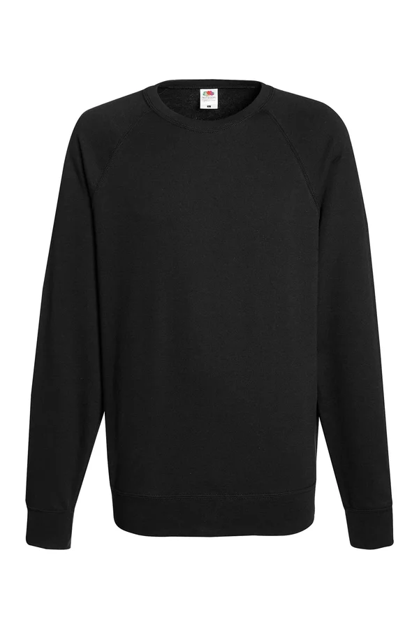 Lightweight Raglan Sweat Black