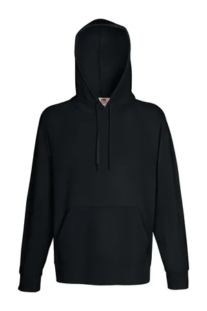 Lightweight Hooded Sweat Black