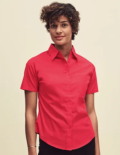 Ladies´ Short Sleeve Poplin Shirt