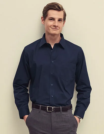 Men´s Long Sleeve Poplin Shirt