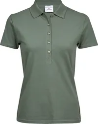 Schweres Damen Luxus Piqué Stretch Polo