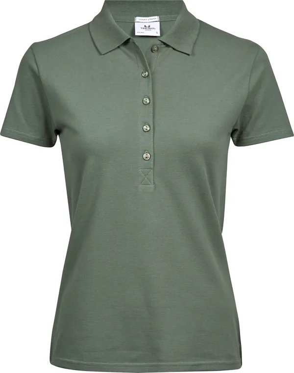 Schweres Damen Luxus Piqué Stretch Polo