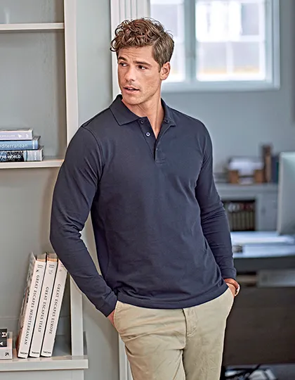 Men´s Luxury Stretch Long Sleeve Polo