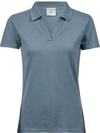 Damen V-Ausschnitt Luxury Stretch Piqué Polo