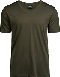 Herren Luxus V-Ausschnitt T-Shirt