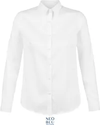 Micro-Twill Bluse langarm