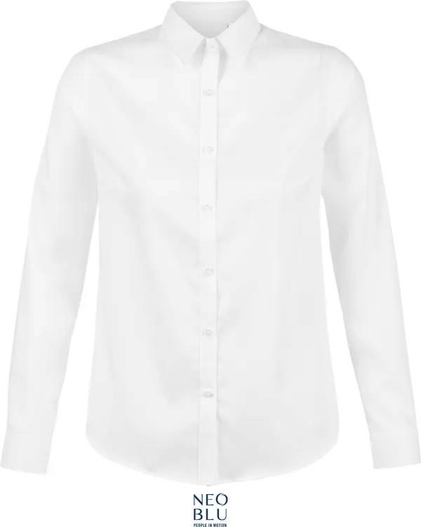 Micro-Twill Bluse langarm