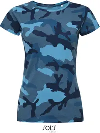 Damen Camouflage T-Shirt