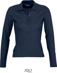 Damen Piqué Polo langarm