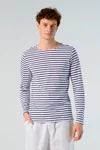 Men´s Long Sleeve Striped T-Shirt Marine