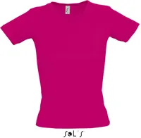 Damen V-Ausschnitt Ripp T-Shirt