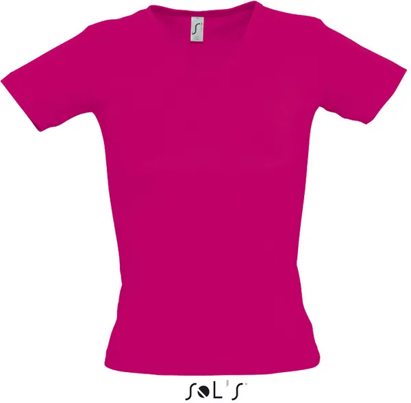 Damen V-Ausschnitt Ripp T-Shirt